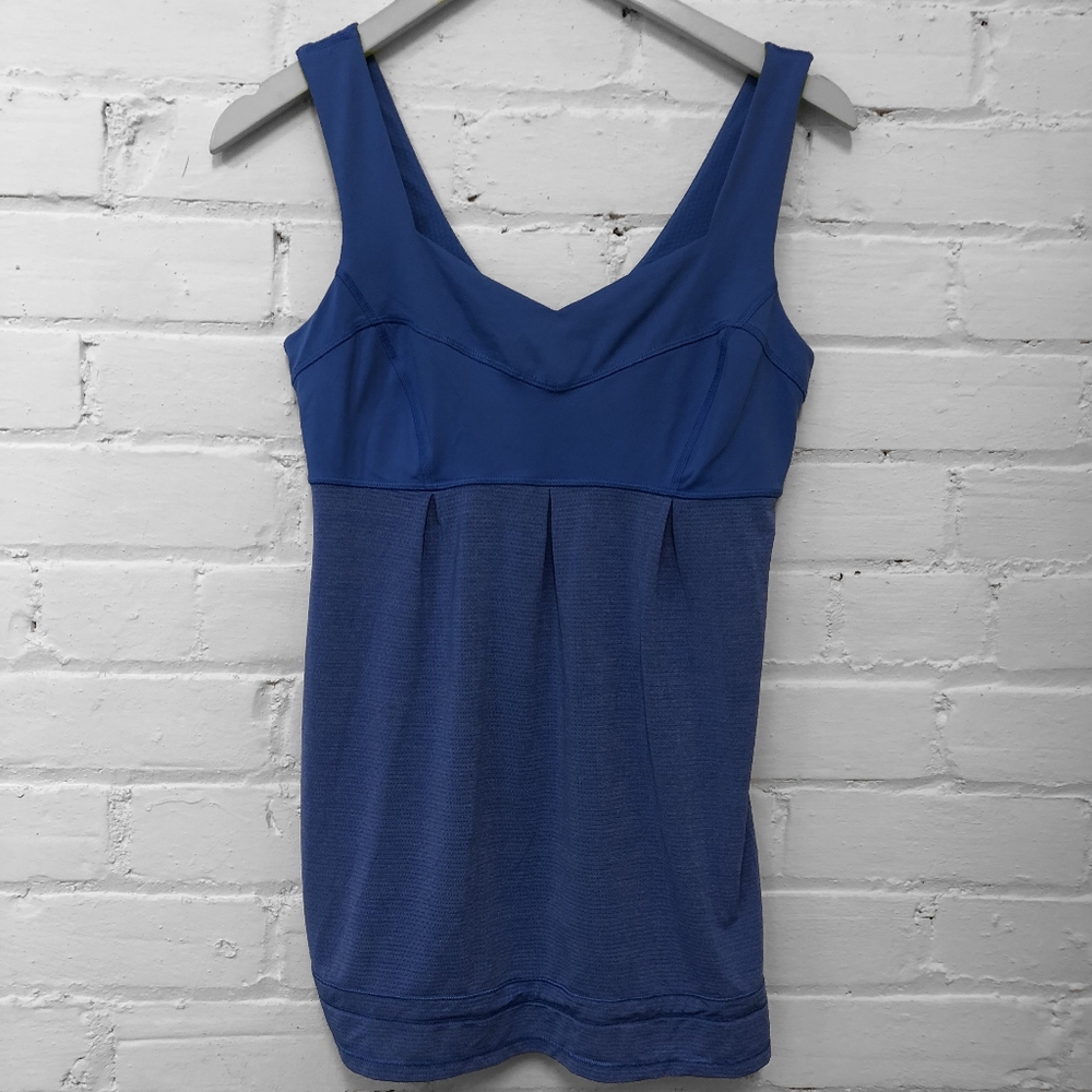 Y2K LULULEMON Run Tame Me Tank Blue size 6